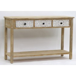 112CM CONSOLE TABLE WITH 3 DRAWERS