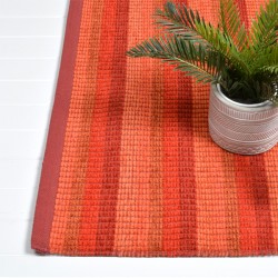 Halcyon Lake carpet rugs-pebbly beach 170x240-- STRIP RED