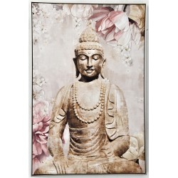 122.5CM HANDPAINTED PRINT WITH FRAME - BUDDHA
