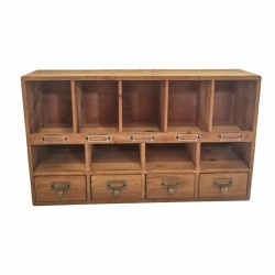 55CM WOODEN DISPLAY WITH DRAWERS
