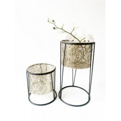 40CM S/2 FLOWER POT WITH STAND
