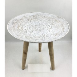 40CM ROUND WOODEN TABLE
