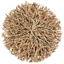 101CM NATURAL WOODEN ROUND DECOR - LARGE