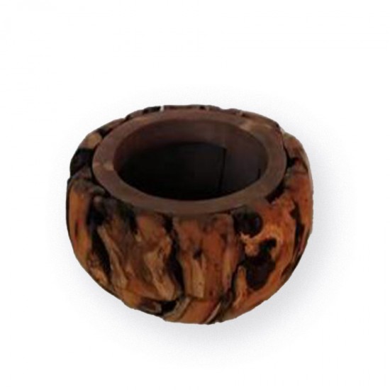 22.5cm Wooden Pot