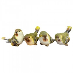 ***Green & Cream birds (L)