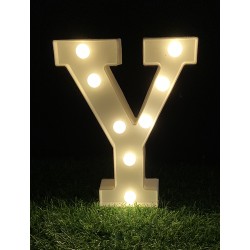 21.5CM LED LIGHT UP LETTER"Y"