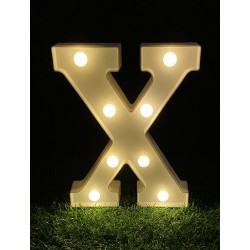 21.5CM LED LIGHT UP LETTER"X"