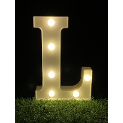 21.5CM LED LIGHT UP LETTER"L"