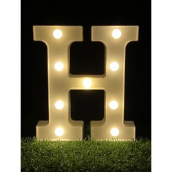 21.5CM LED LIGHT UP LETTER"H"