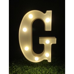 21.5CM LED LIGHT UP LETTER"G"