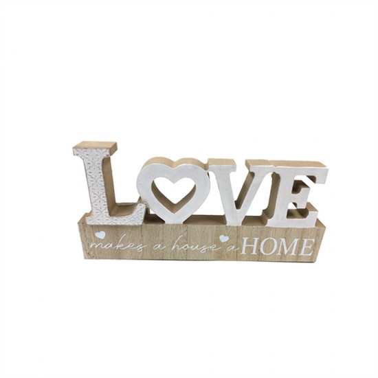 20cm Wooden Letter Plaque- Love