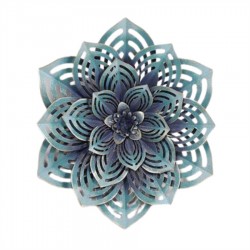 50CM METAL CARVED FLOWER WALL DéCOR