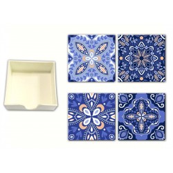 Ceramic Coaster in Box -Pattern 11.2x11.2x4.2cm