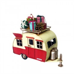 18CM CAMPER WITH X'MAS DECORATIONS