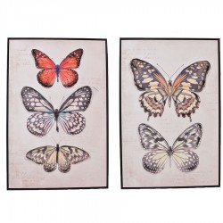 2/A Hand Painted Print -Butterfly with Frame 60x90x3.5cm