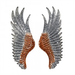 63CM METAL WING WALL DéCOR