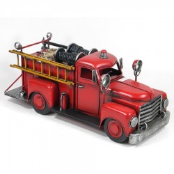 Metal Desktop Fire Truck 36x15x16cm