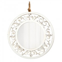 63CM ROUND MIRROR WITH ROPE