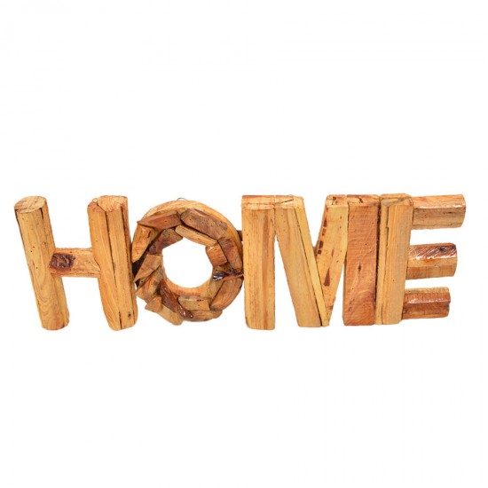 25cm Wooden Letter Block -Home