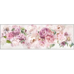 Hand Painted Canvas Print with Frame-Flower 152.5x52.5x4.5cm