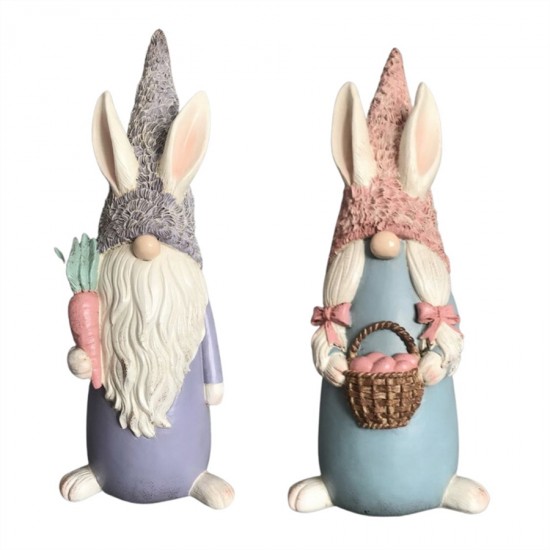 46cm 2/A Resin Easter Gnome 
