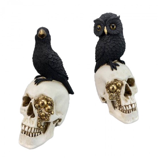 21cm 2/A Bird/Owl on Skull