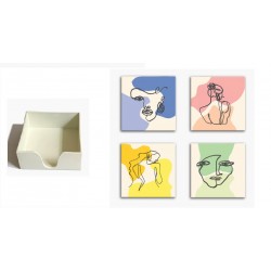 Ceramic Coaster in Box -Lady 11.2x11.2x4.2cm