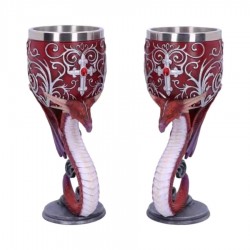 18.5CM DRAGON RESIN & STAINLESS STEEL CUP