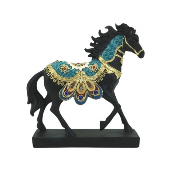 22.5cm Resin Horse Statue