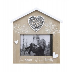 Photo Frame- The Heart of our Family 22x23x1.5cm