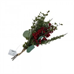 35CM BERRY,LEAVES AND PINECONE BUNDLE