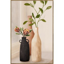 Hand Painted Canvas Print with Frame -Lifestyle Vase Trio 60x90x3.7cm