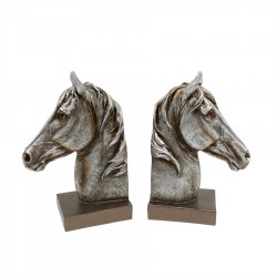 19CM S/2 RESIN HORSE HEAD BOOKEND
