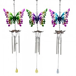 59CM 3/A METAL BUTTERFLY WIND CHIME