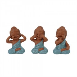 7CM 3/A RESIN MONK EVIL NO LOOK/HEAR/SEE