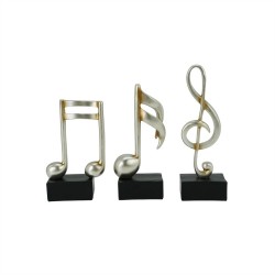 18.5CM 3/A RESIN MUSICAL NOTES