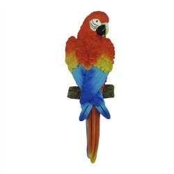 *27CM RESIN WALL-HANGING PARROT