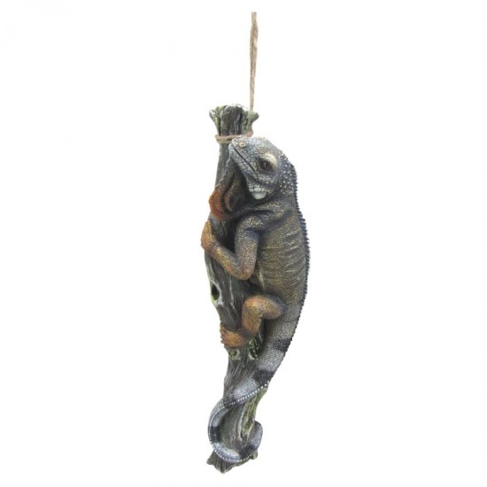 34cm Resin Hanging Lizard