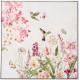 Hand Painted Canvas Print with Frame- Birds & Flowers 102.5x102.5x4.5cm  