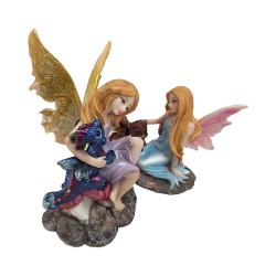 16cm 2/A Resin Fairy w/Dragon
