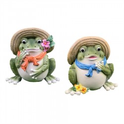 21CM 2/A Resin Frog Statue