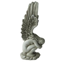 50CM RESIN ANGEL WITH BIG WINGS STATUE
