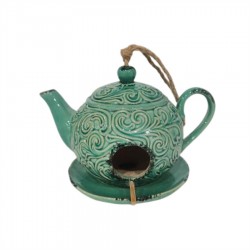 Porcelain Teapot Bird Feeder 22x17x15.5cm