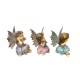 9.5cm 3/A Whimsical Trio Resin Fairy Ornaments