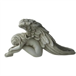 31CM RESIN ANGEL WITH BIG WINGS STATUE