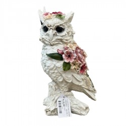 Resin Floral Owl Ornaments 14x10.8x21.8cm