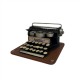 Metal Typewriter 12.5x13x6.5cm