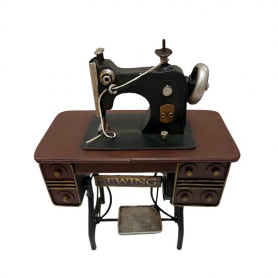 Metal Sewing Machine 16x9x20cm