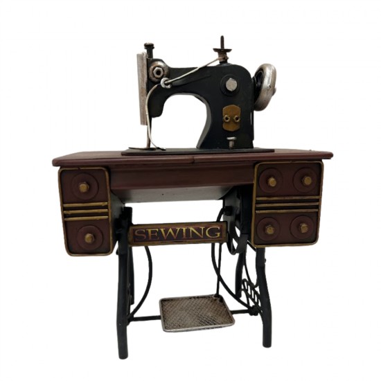 Metal Sewing Machine 16x9x20cm