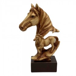 Resin Horse Ornament 15x9x25cm